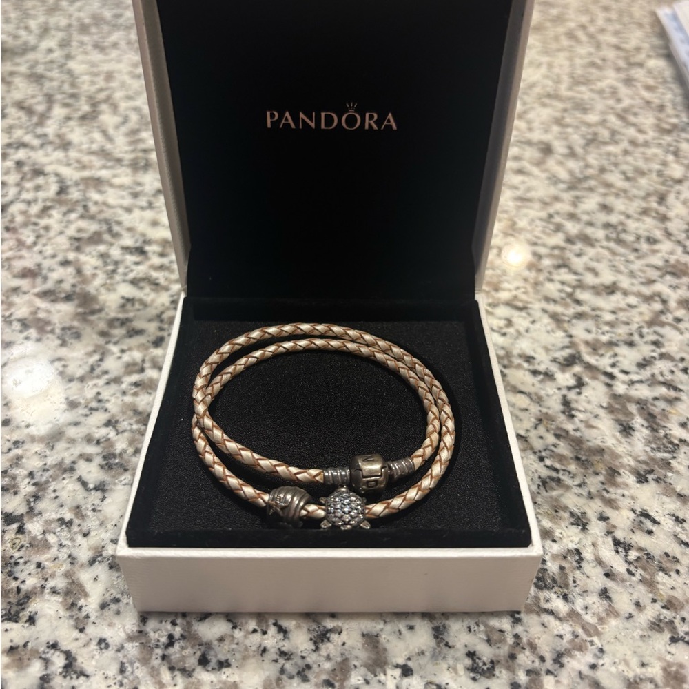 Pandora Two-Tone Braided Bracelet